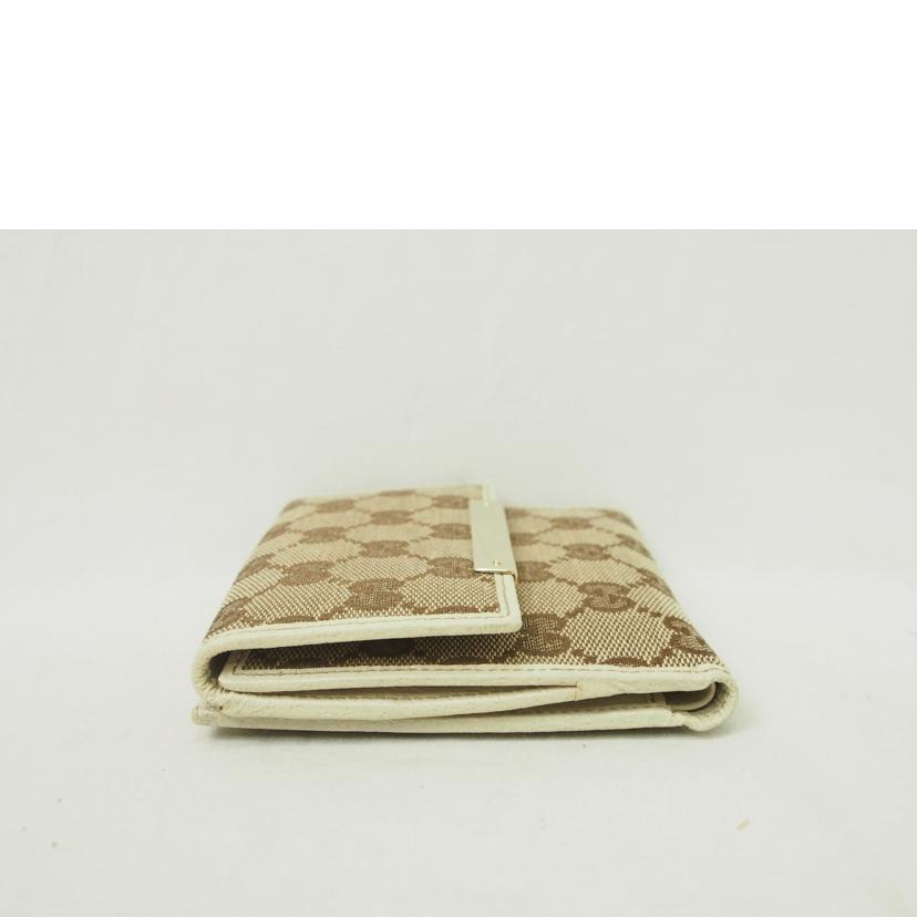 GUCCI/GGキャンバス/2つ折り財布/112664//478442/Bランク/78