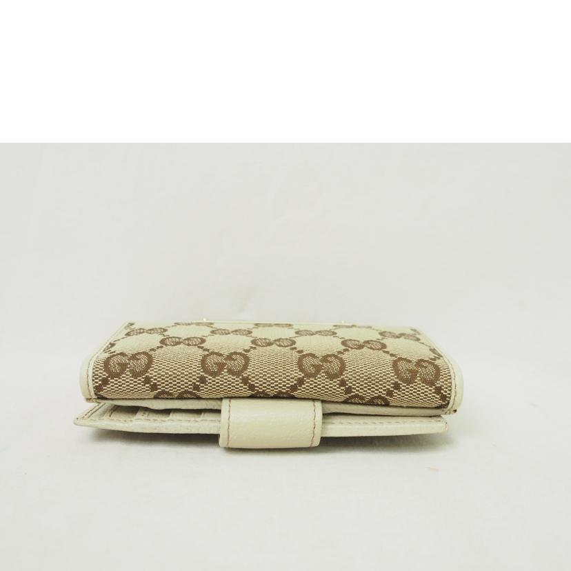 GUCCI/GGキャンバス/2つ折り財布/112664//478442/Bランク/78