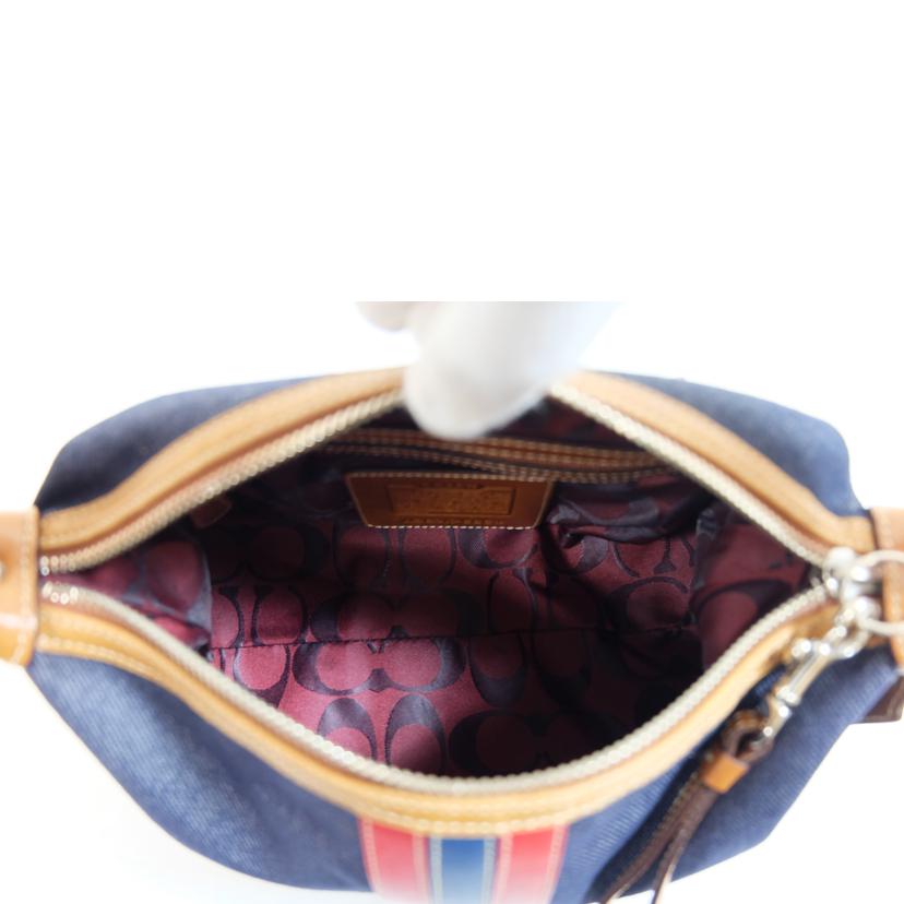 COACH コーチ/デニムレザーワンショルダーミニバック/6854//B3K/ABランク/71