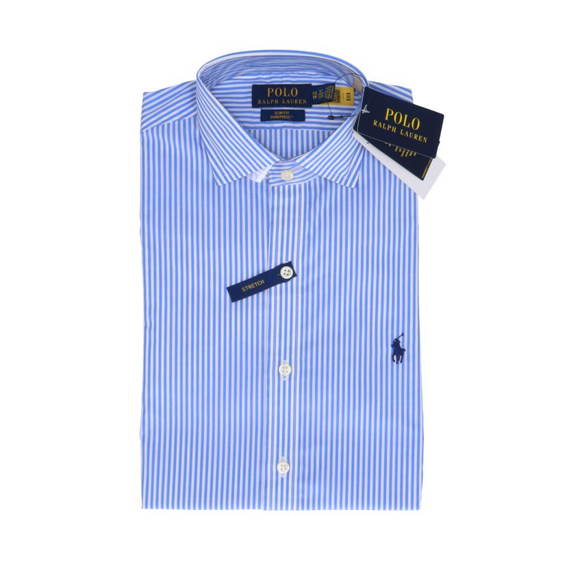 POLO RALPHLAUREN ポロ ラルフローレン/スリムフィットストライプドポプリンシャツ/MNPODSH37620232//Sランク/75