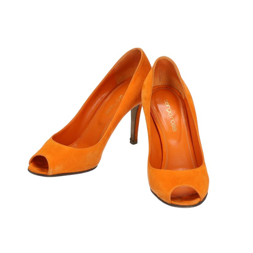 Sergio Rossi セルジオロッシ/ヒールスゥエードオープンパンプス ORG//Bランク/07