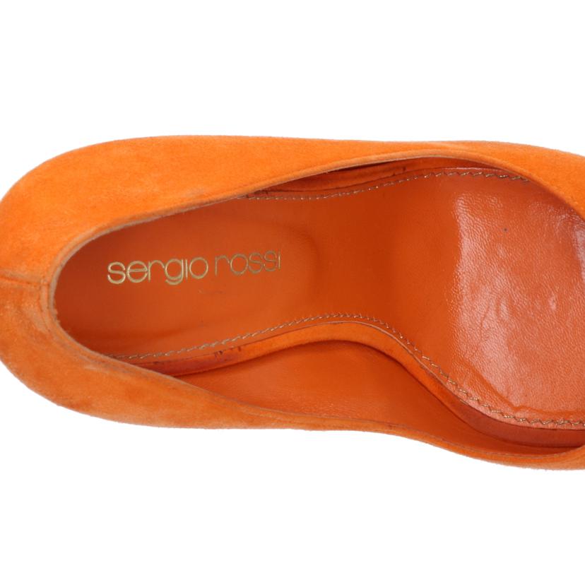 Sergio Rossi セルジオロッシ/ヒールスゥエードオープンパンプス ORG//Bランク/07