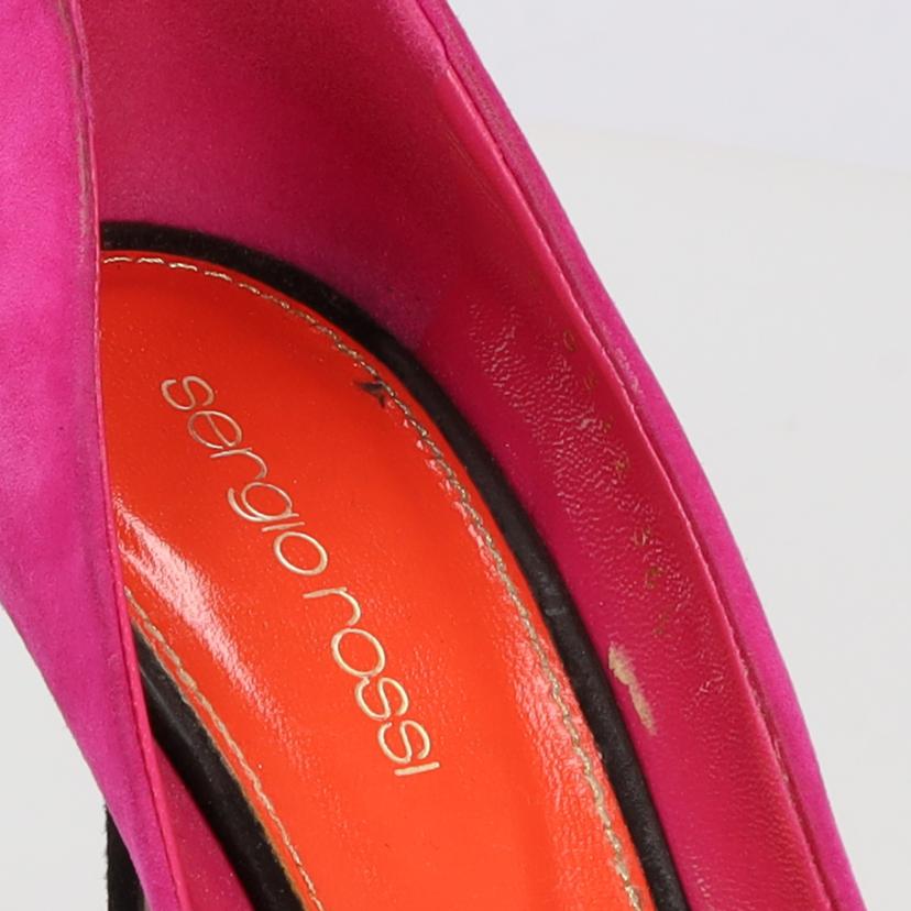 Sergio Rossi セルジオロッシ/ヒールスゥエードバイカラーパンプス PNK/ORG//Bランク/07