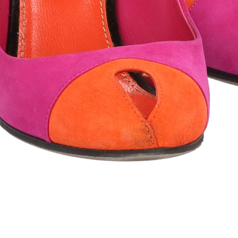 Sergio Rossi セルジオロッシ/ヒールスゥエードバイカラーパンプス PNK/ORG//Bランク/07