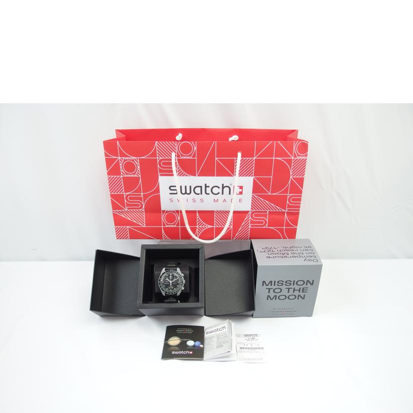 OMEGA×swatch オメガ×スウォッチ/MISSION TO THE MOON/クオーツ/S033M100//SAランク/83