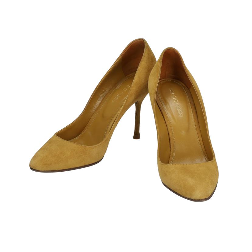 Sergio Rossi セルジオロッシ/ヒールスゥエードパンプス CAMEL//ABランク/07