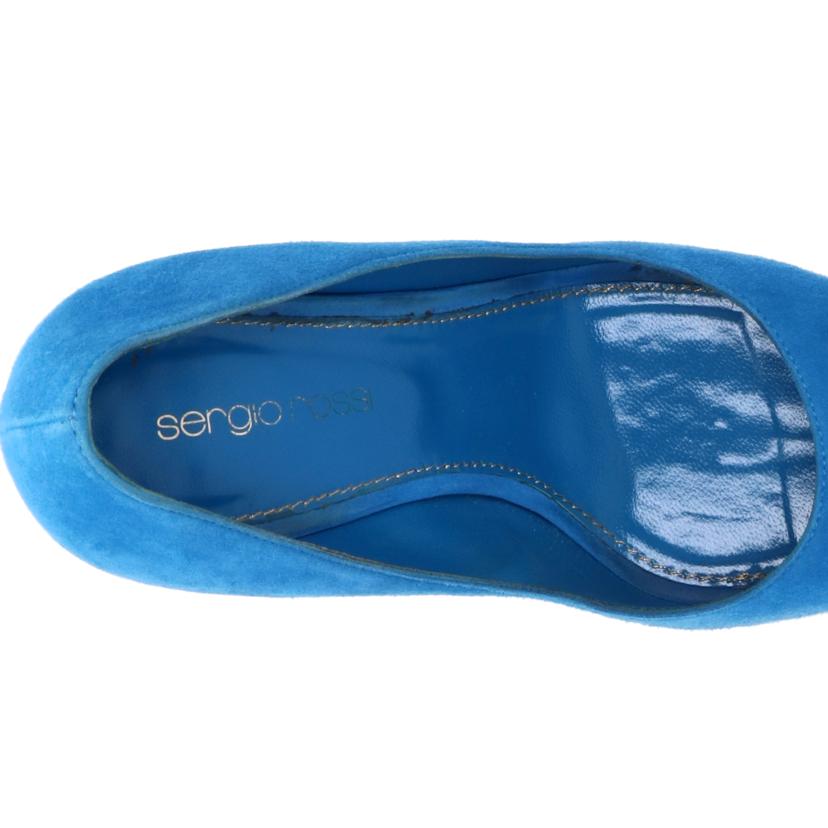 Sergio Rossi セルジオロッシ/ヒールスゥエードオープンパンプス BLU//Bランク/75