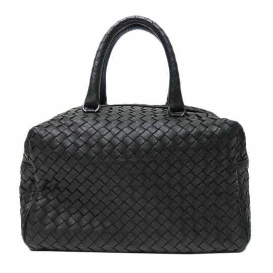 BOTTEGA VENETA ボッテガ・ヴェネタ/イントレチャートミニボストンバッグ/黒//B04592871L/Aランク/84