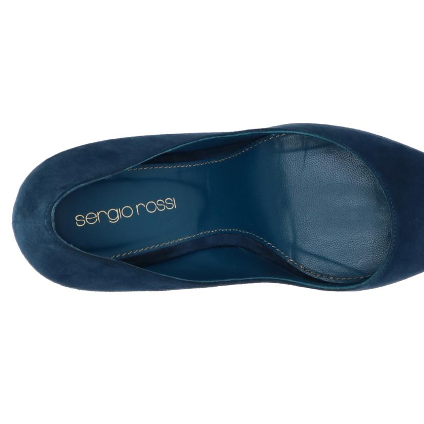 Sergio Rossi セルジオロッシ/ヒールスゥエードパンプス NVY//ABランク/75