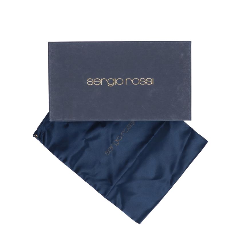 Sergio Rossi セルジオロッシ/ヒールスゥエードパンプス NVY//ABランク/75