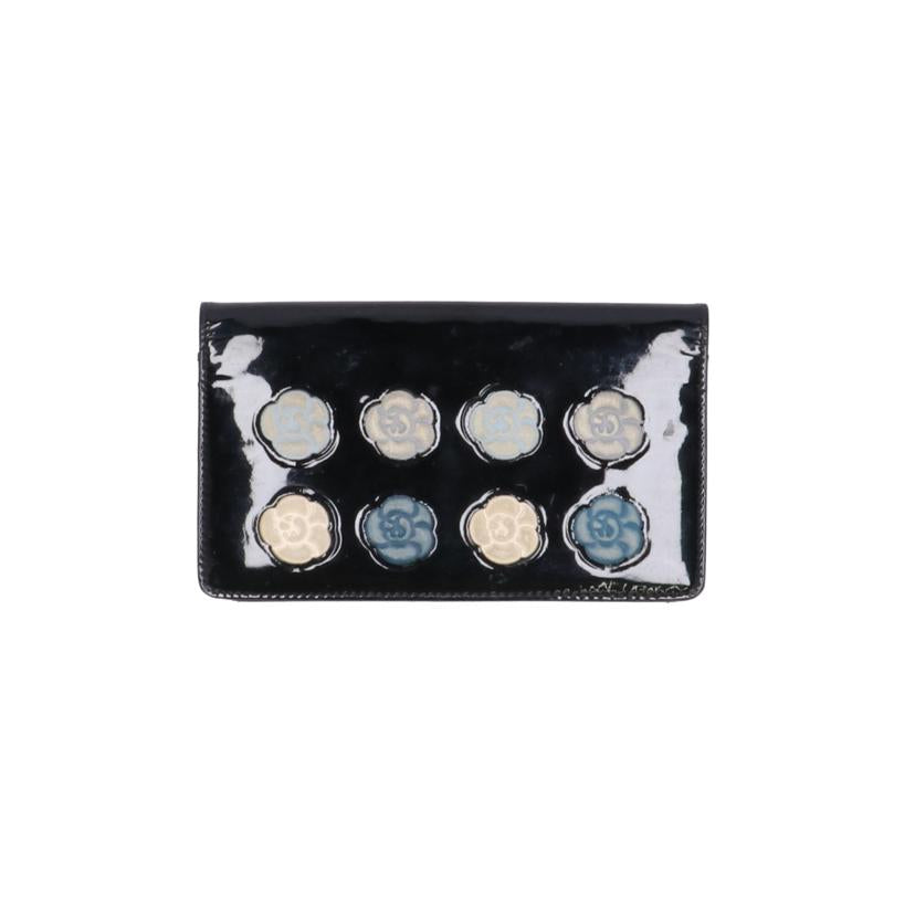 CHANEL シャネル/カメリアパテント二つ折り長財布//13000779/Bランク/75