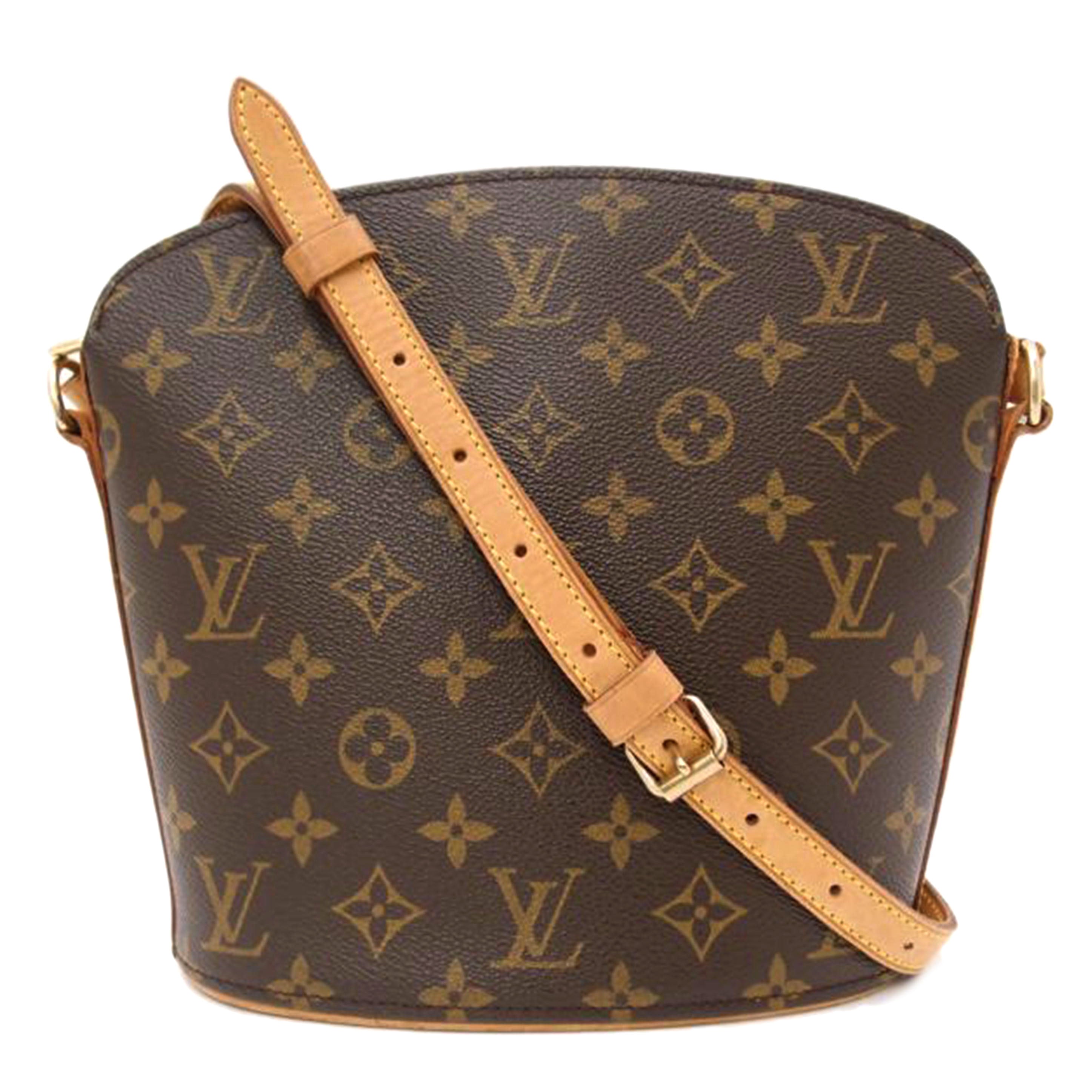 LOUIS VUITTON ルイ・ヴィトン ショルダー 斜め掛け ブラウン レディース/ドルーオ/モノグラム/M51290//VI0093/ABランク/69