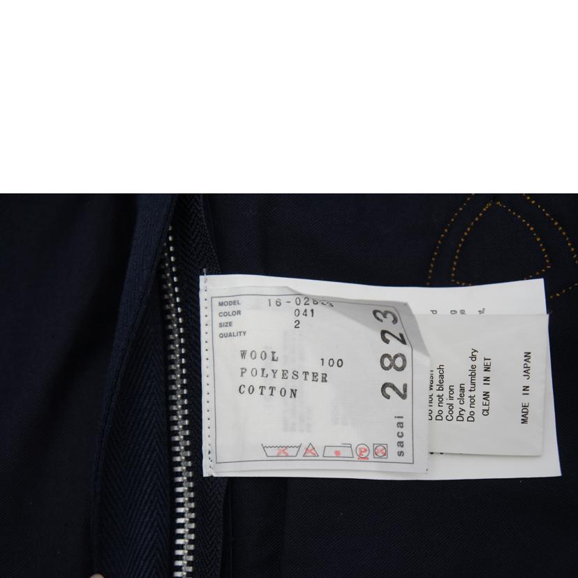 sacai サカイ/ノースリーブウールワンピース NVY/16-02823//ABランク/75