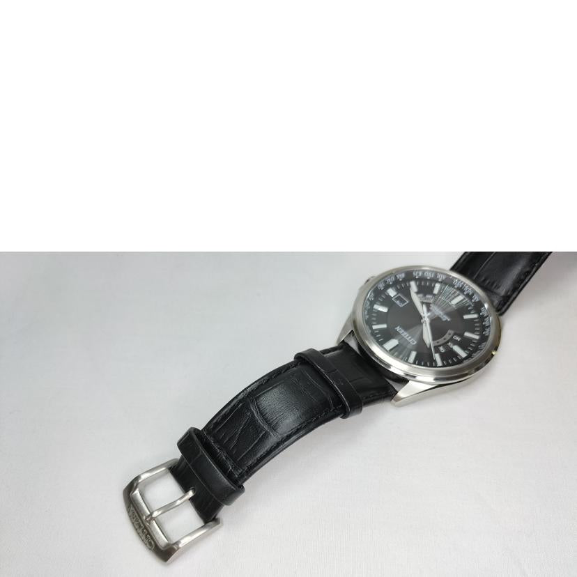 CITIZEN シチズン/エコドライブ デイト ソーラー電波 レザーベルト/H145-S073545//012050622/ABランク/52