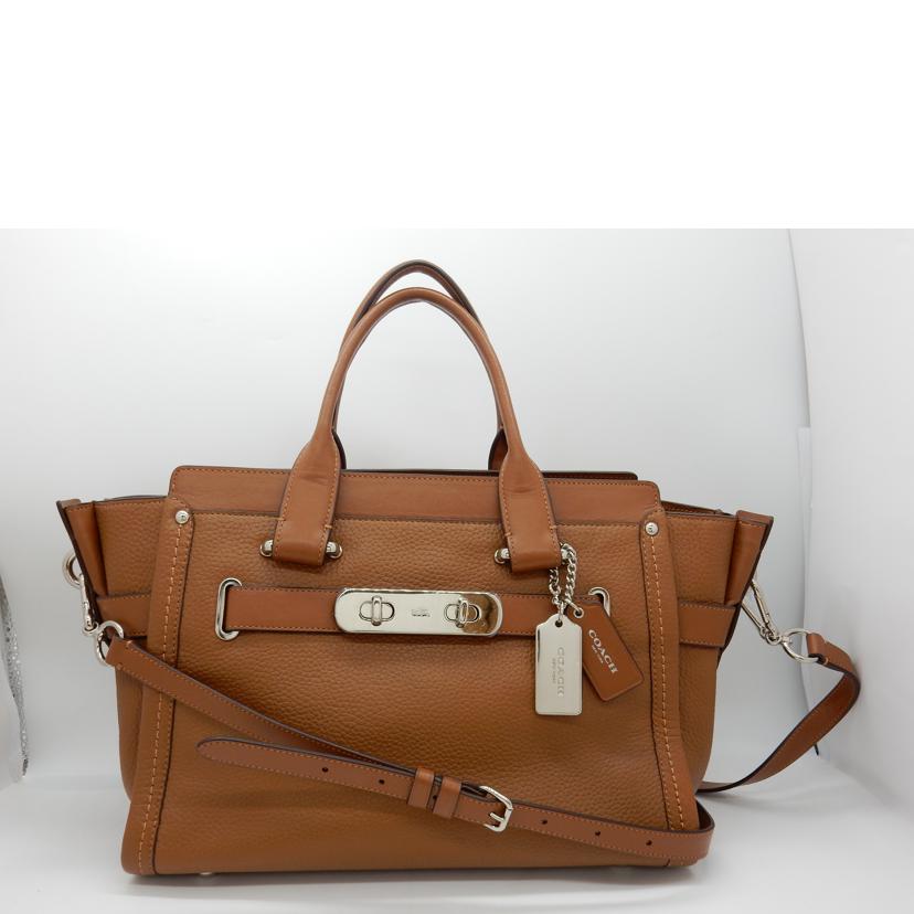 COACH コーチ/2WAYレザーショルダーバッグ/34408//Aランク/02