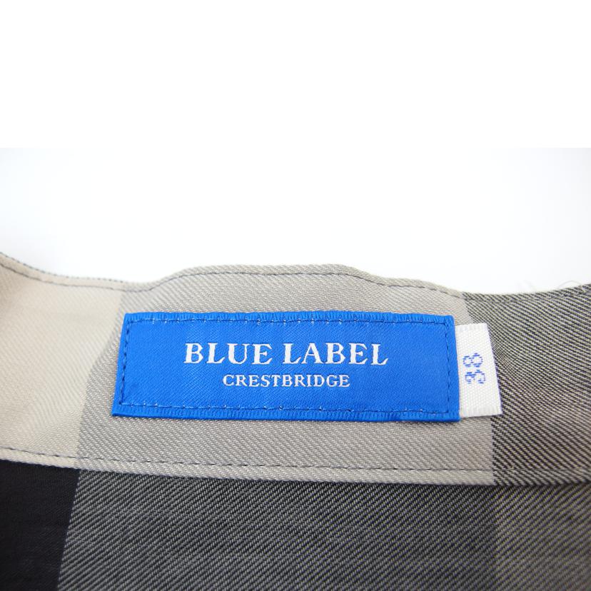 BLUE LABEL CRESTBRIDGE/BLUE LABEL CRESTBRIDGE シャツワンピース ブラック サイズ38/55J05-529-07//SAランク/83