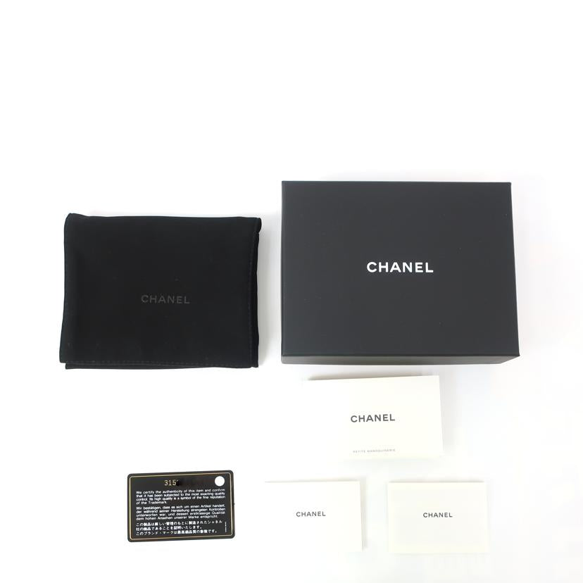 CHANEL シャネル/スモールフラップウォレット 三つ折り財布 ブラック ミニ財布//315*****/ABランク/65