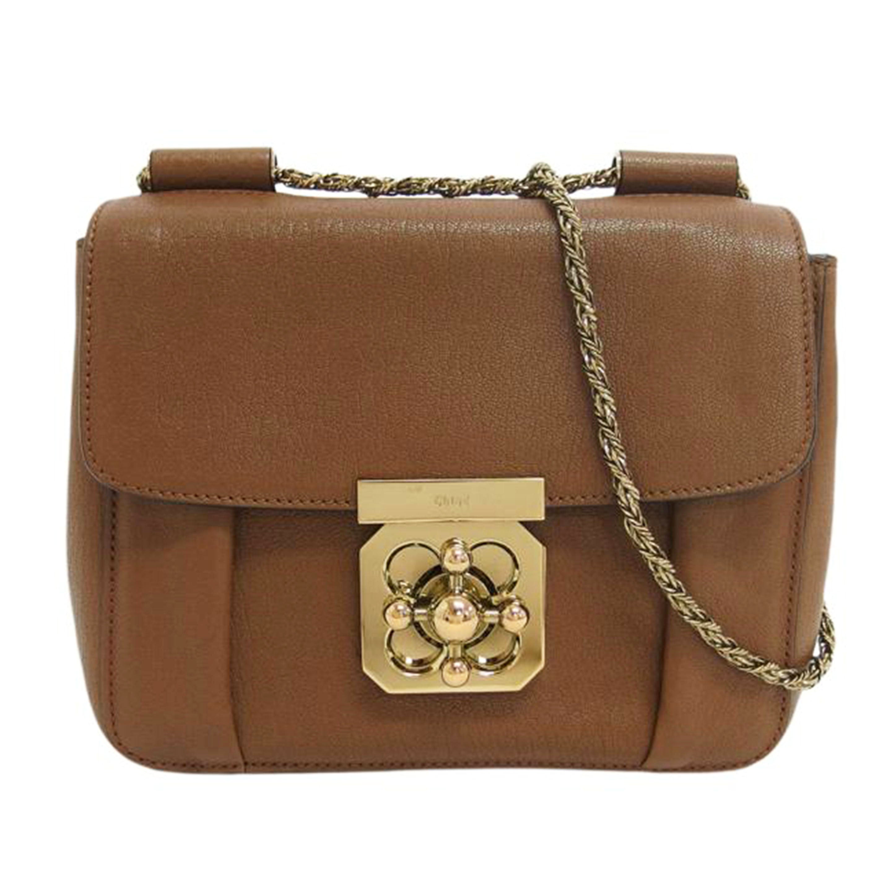 Chloe クロエ/エルシーチェーンショルダーバッグ/ブラウン//02135765/ABランク/04