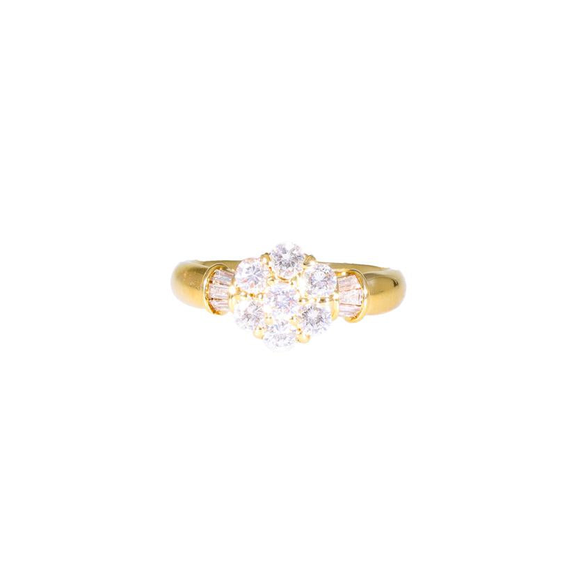 / K18ダイヤリング0.83/0.28ct//ABランク/75