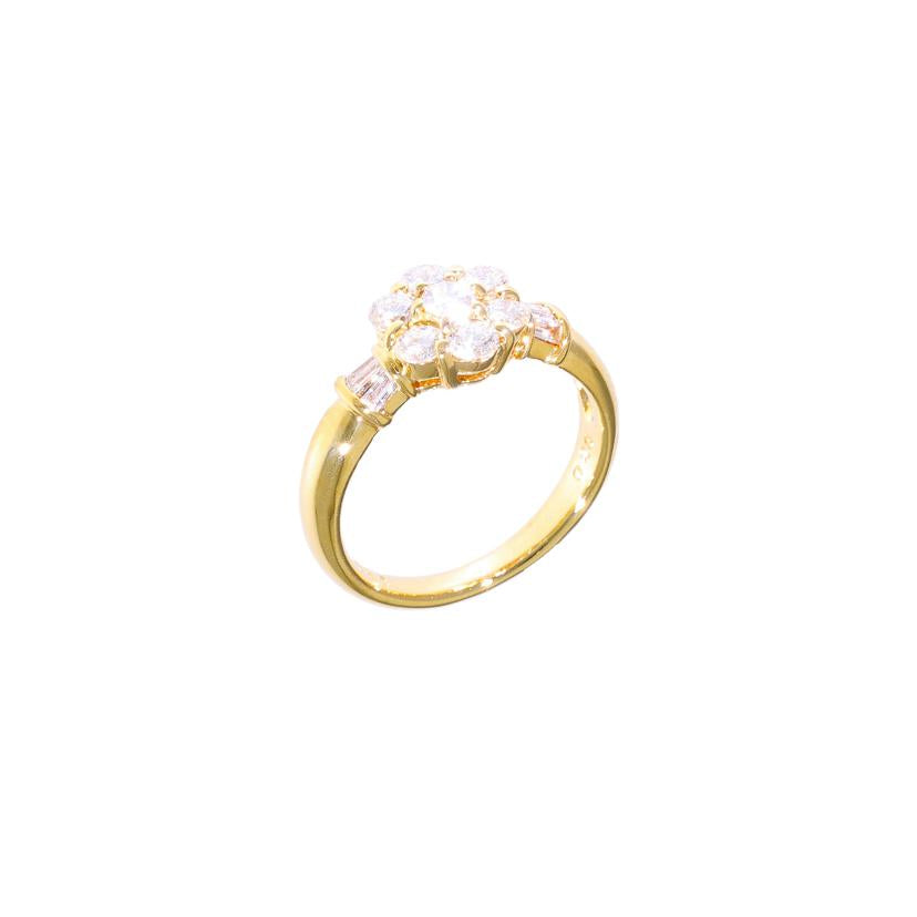 / K18ダイヤリング0.83/0.28ct//ABランク/75