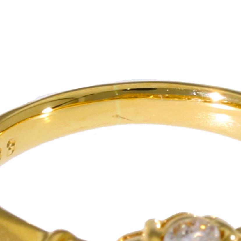 / K18ダイヤリング0.83/0.28ct//ABランク/75