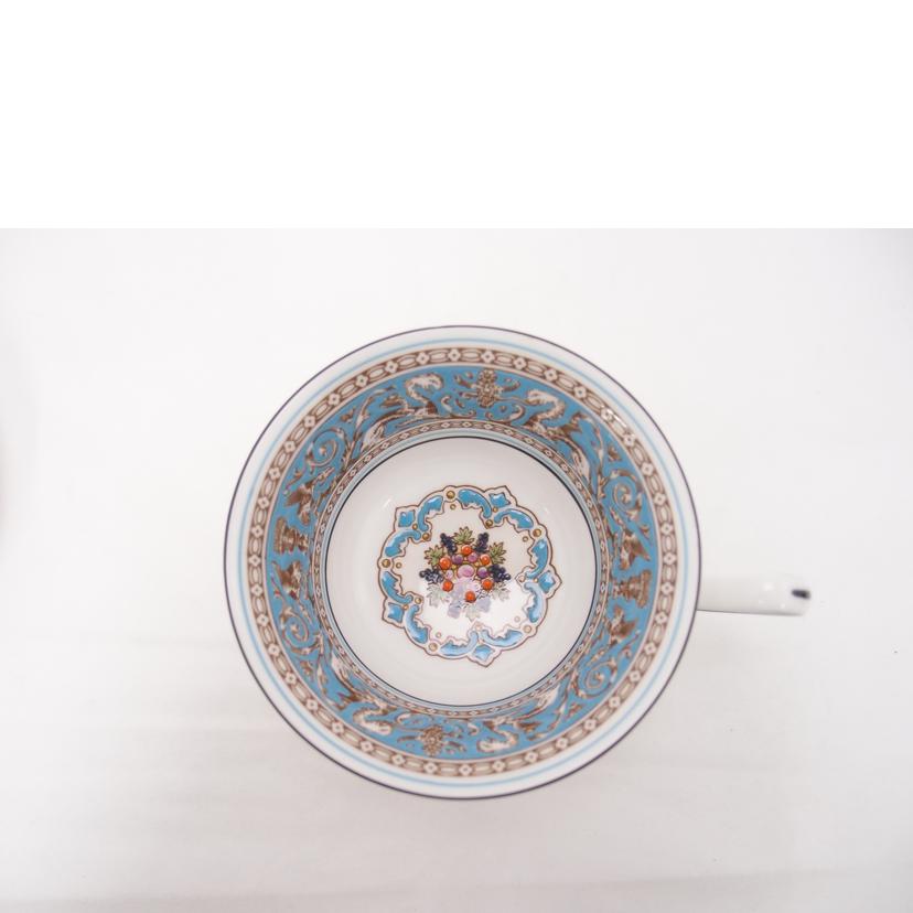 WEDGWOOD ウェッジウッド/フロレンティーン ターコイズ ティーカップ&ソーサー/サイズ:カップ口径約10.5cm、高さ約5cm/ソーサー直径約14.5cm//SAランク/69