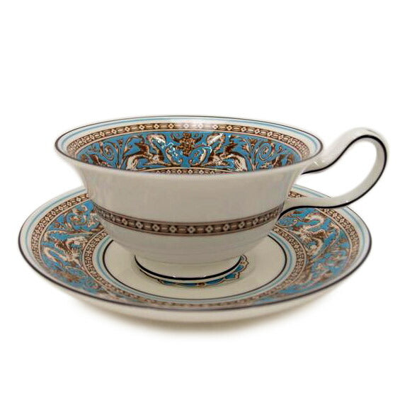 WEDGWOOD ウェッジウッド/フロレンティーン ターコイズ ティーカップ&ソーサー//SAランク/69