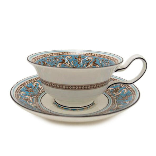 WEDGWOOD ウェッジウッド/フロレンティーン ターコイズ ティーカップ&ソーサー//SAランク/69