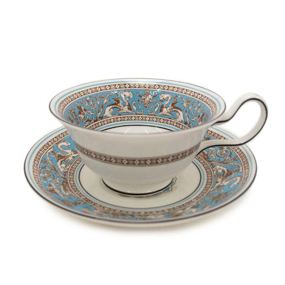 WEDGWOOD ウェッジウッド/フロレンティーン ターコイズ ティーカップ&ソーサー//SAランク/69
