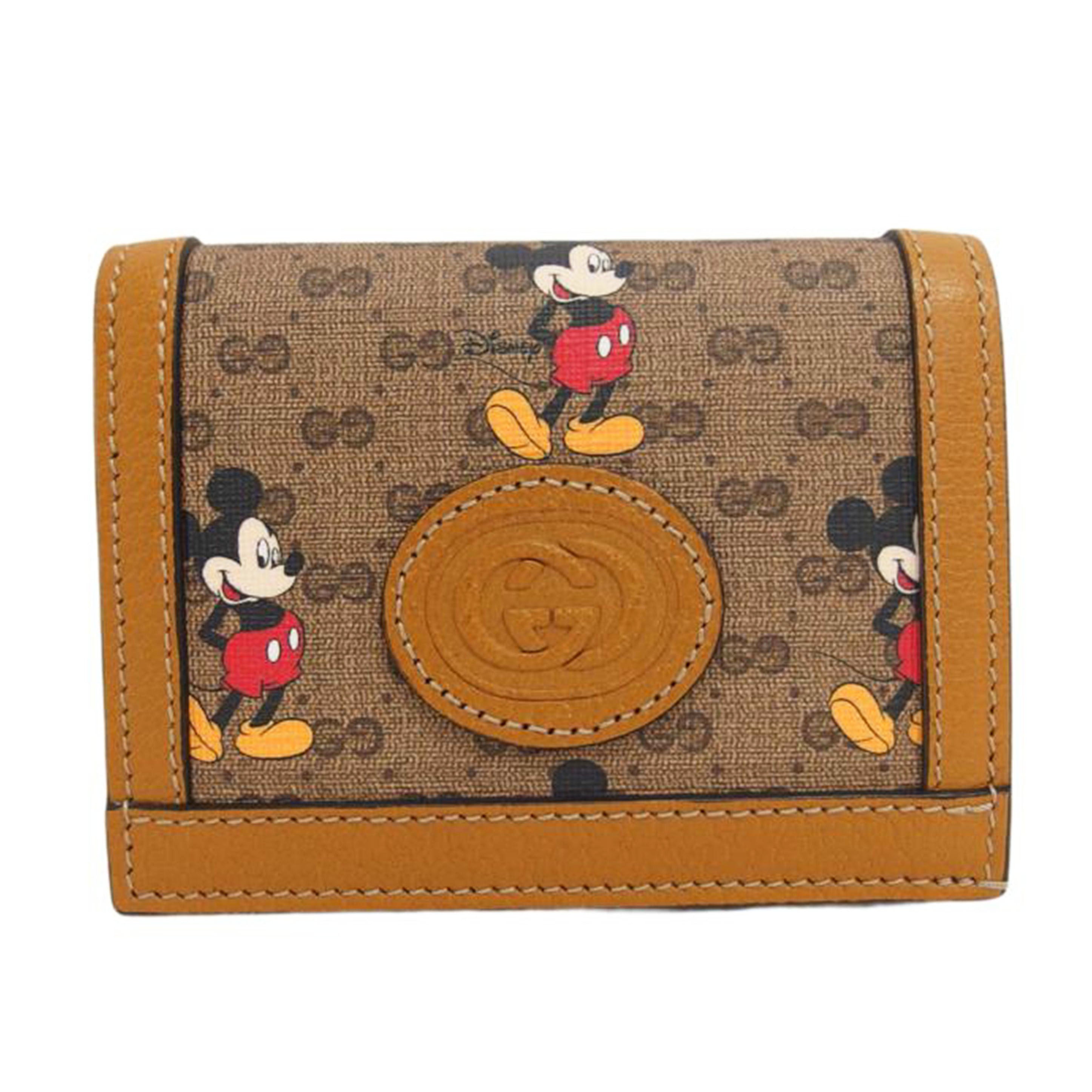 GUCCI グッチ/ディズニーコラボ/GGスプリーム/二つ折り財布/602534//0959/Aランク/04