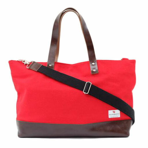 KATHARINE HAMNETT キャサリンハムネット/HAINS WORTHコラボ ウールトート赤//ABランク/71