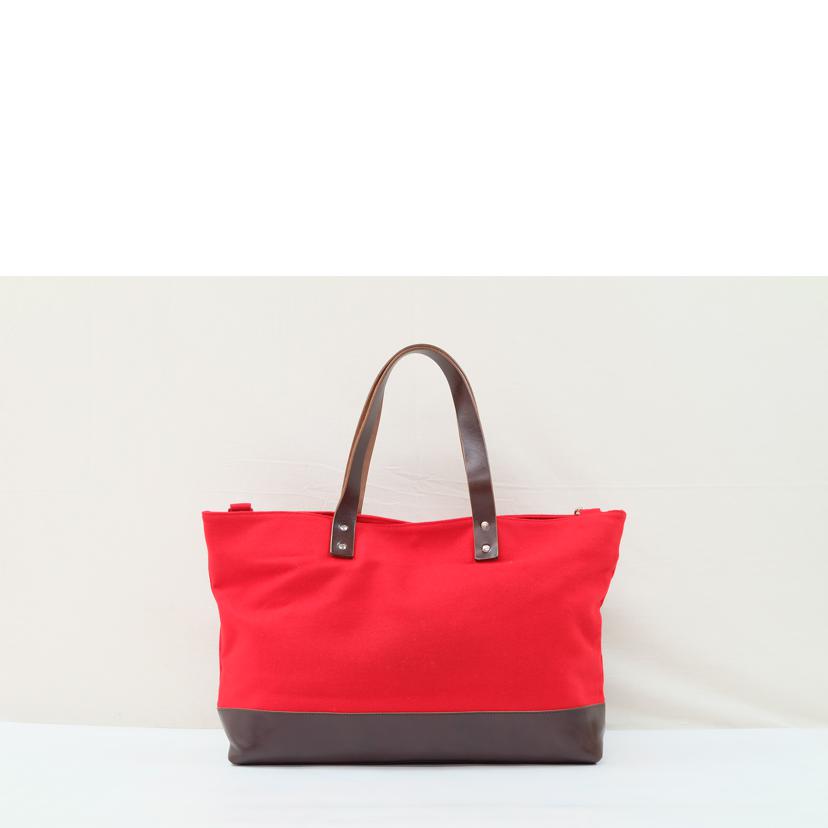 KATHARINE HAMNETT キャサリンハムネット/HAINS WORTHコラボ ウールトート赤//ABランク/71