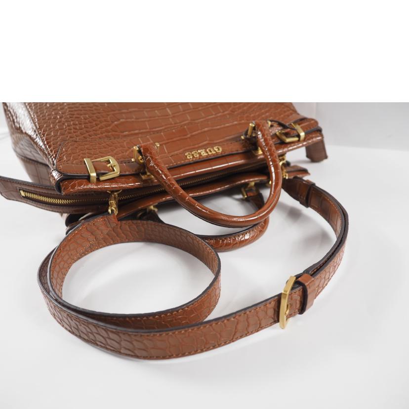 GUESS ゲス/クロコ型押しフェイクレザーバッグ//ABランク/79