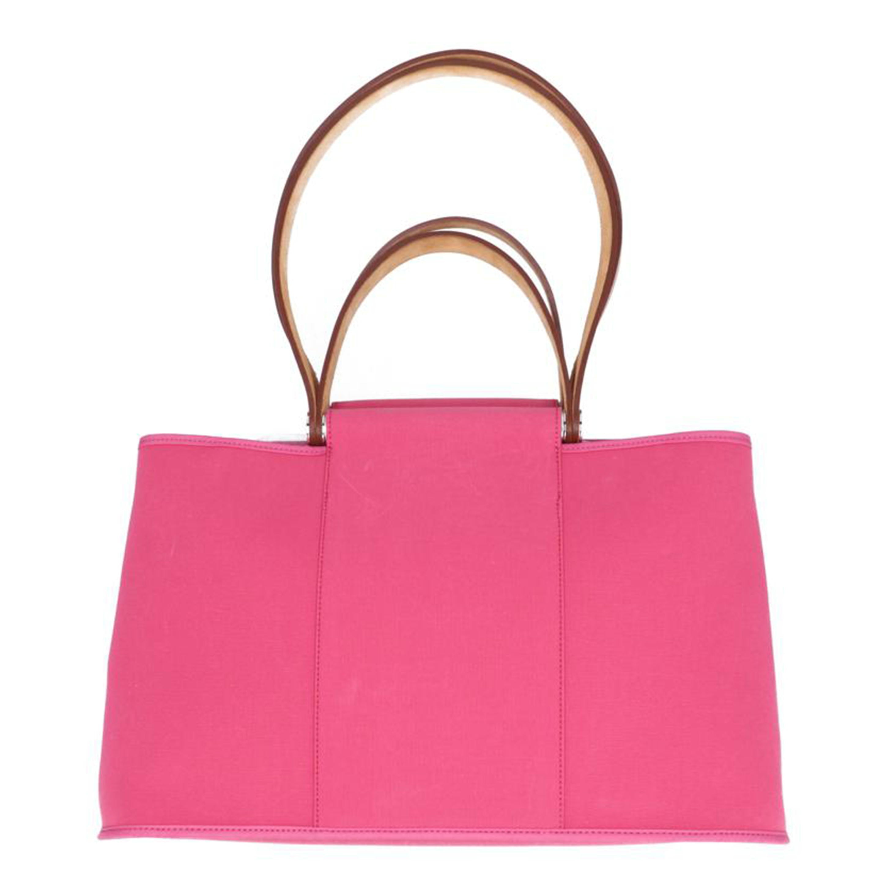 HERMES エルメス/カバックエランPM/トワルオフィシエ/ピンク//Ω AR □P刻印/Bランク/75