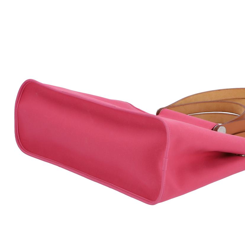 HERMES エルメス/カバックエランPM/トワルオフィシエ/ピンク//Ω AR □P刻印/Bランク/75