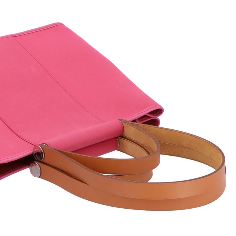 HERMES エルメス/カバックエランPM/トワルオフィシエ/ピンク//Ω AR □P刻印/Bランク/75