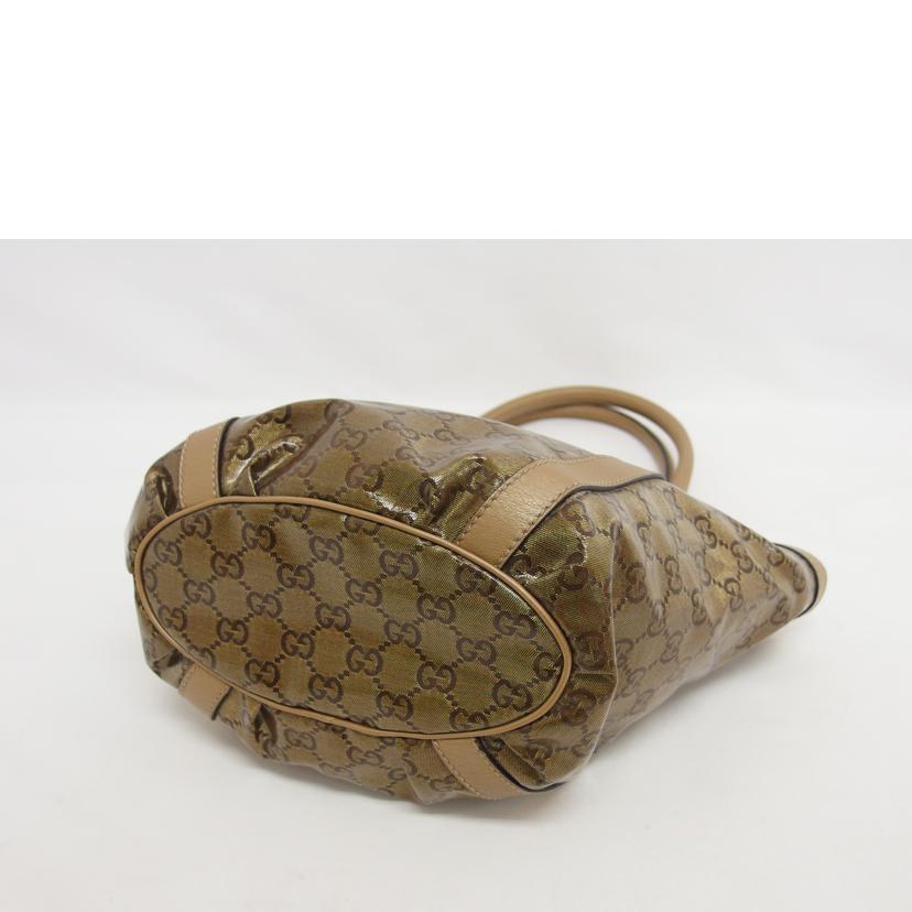 GUCCI グッチ/GGクリスタル/アビートートバッグ/ブラウンゴールド/211983//204991/ABランク/04