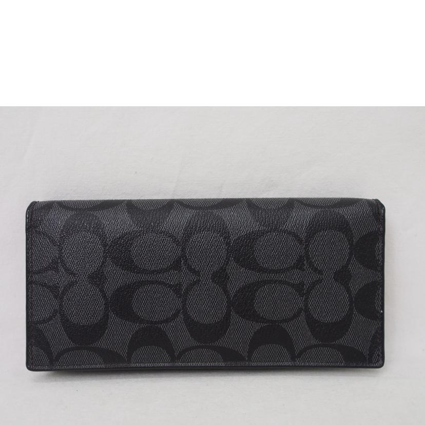COACH/PVCシグネチャー/2つ折り長財布/F75013//F1844/ABランク/78