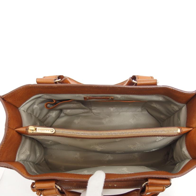 CELINE セリーヌ/レザーブギーバッグ/キャメル/134023//SC-GA-0018/Bランク/04
