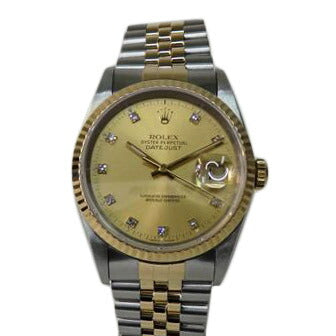 ROLEX ロレックス/デイトジャストYG×SS/10P旧ダイヤ/16233G//E540219/Aランク/84