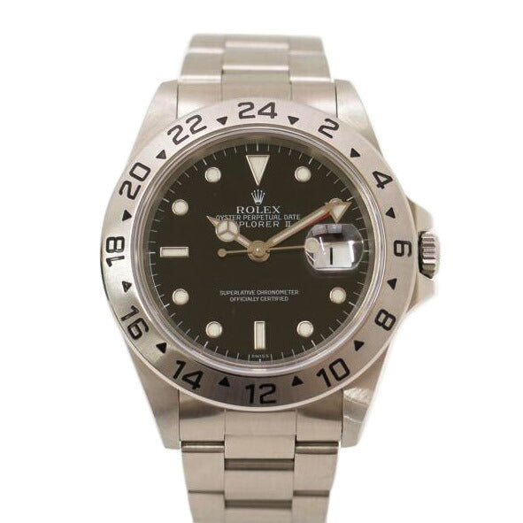 ROLEX ロレックス 腕時計 1998年頃製造 ステンレス 黒文字盤 メンズ 自動巻き エクスプローラⅡ/エクスプローラー2・ブラック/A番/自動巻き/16570//A22**********/Aランク/69