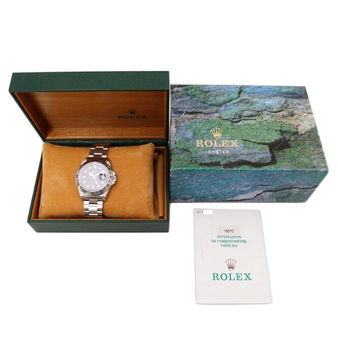 ROLEX ロレックス 腕時計 1998年頃製造 ステンレス 黒文字盤 メンズ 自動巻き エクスプローラⅡ/エクスプローラー2・ブラック/A番/自動巻き/16570//A22**********/Aランク/69
