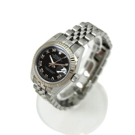 ROLEX ロレックス 腕時計 2006年頃製造 K18WG ステンレス黒文字盤/デイトジャスト・レディース・ブラック/Z番/179174//Z53**********/Aランク/71