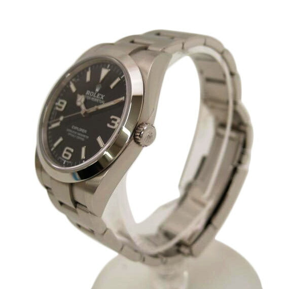 ROLEX ロレックス 腕時計 ランダムシリアル ギャラ日付2018年 後期型 ステンレス メンズ 自動巻き 黒文字盤 エクスプローラーⅠ/エクスプローラー1/ランダム番/自動巻き/214270//4GQ*****/Aランク/69