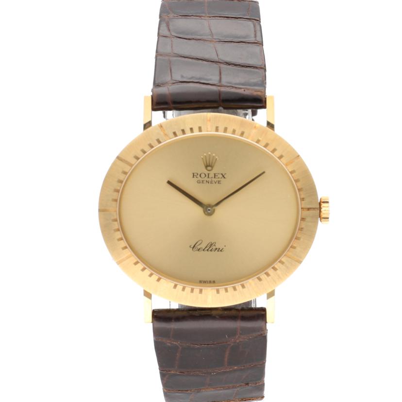 ROLEX ロレックス 1981年頃製造 アンティーク 750 イエローゴールド/チェリーニ・18Kシャンパン/メンズ/手巻き/4083/8//692**********/ABランク/75