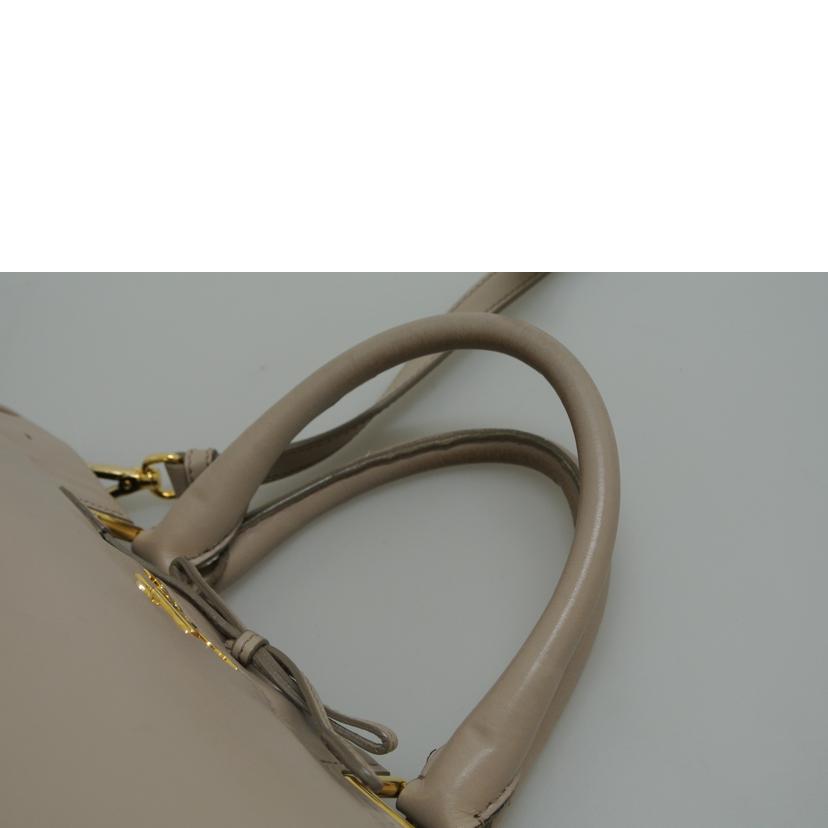 PRADA プラダ/レザー2WAYバッグ ベージュ系//25/Bランク/87