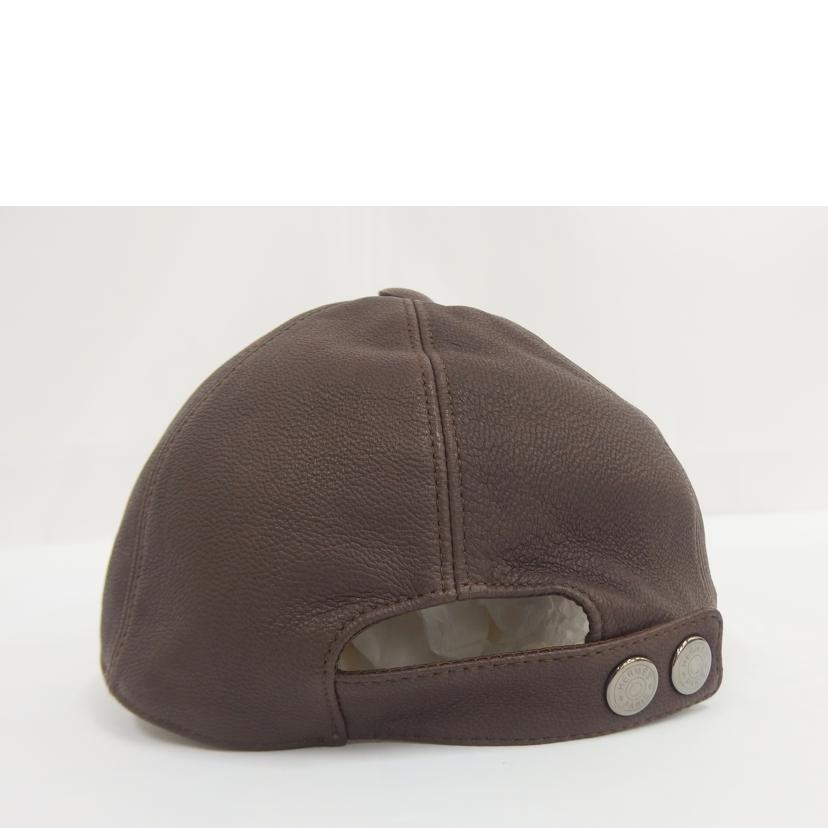 HERMES エルメス/ゴートレザー(山羊革)キャップ//ABランク/82