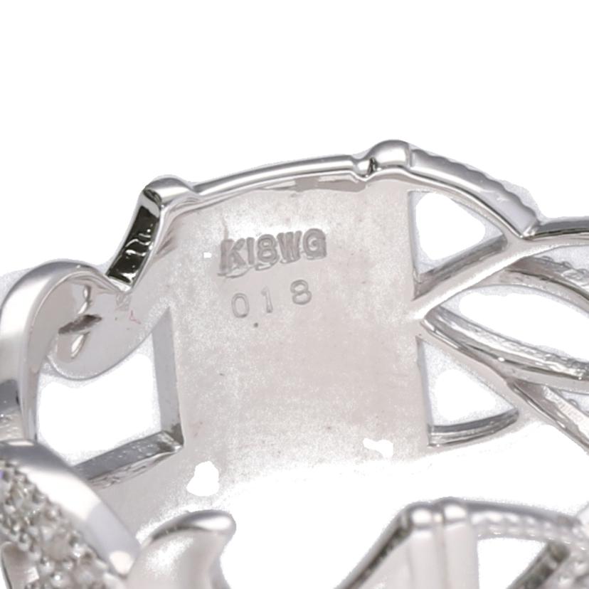 /K18WGダイヤリング0.18ct#11/193-1//Aランク/75