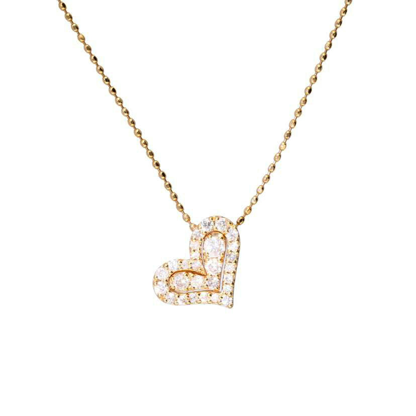 / K18 ネックレス ダイヤモンド0.30ct//ABランク/75