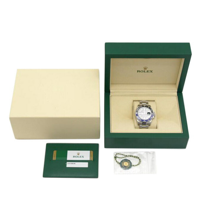 ROLEX ロレックス 腕時計 ランダム番 新品仕上げ済/GMTマスターⅡ・ブラック&ブルー/ランダム番/116710BLNR//620VG381/Aランク/75